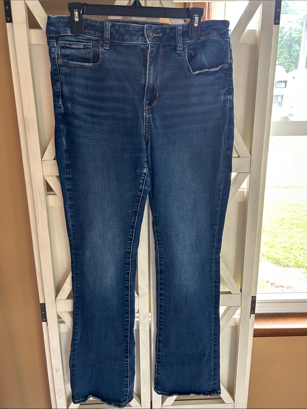 American Eagle  Dark Blue  Next Level Stretch High Rise, Skinny kick 10